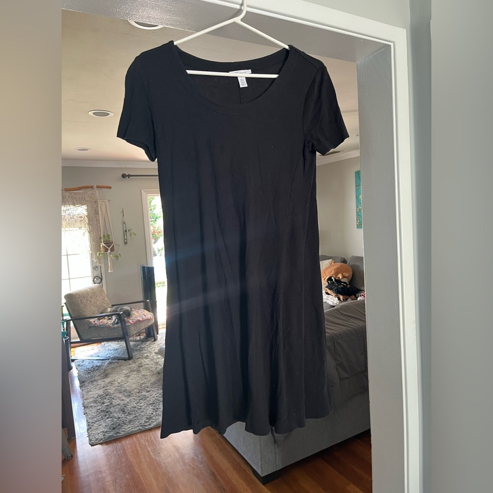 Daily Ritual Black Short Sleeve Dress